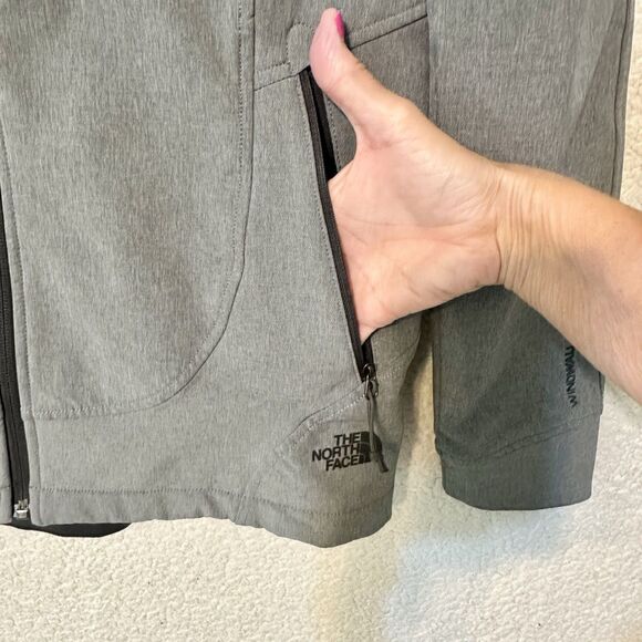 The North Face Windwall Jacket Adult Womens Med.  Gray Full Zip Mock Neck Casual - Picture 8 of 16